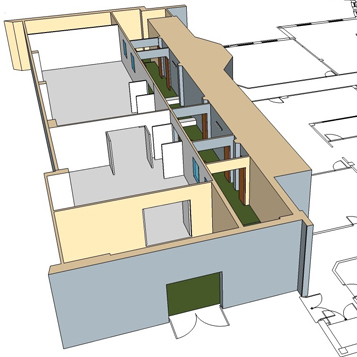 Layout of the BILPA clean room